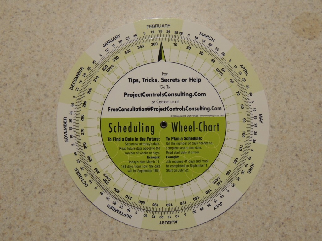Schedule Wheel Ordering How to Use a Schedule Wheel